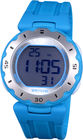 Orologi di Digital LCD delle ciano donne blu del cronografo con resistenza all'acqua 100M