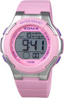 Cronografo degli orologi di Digital delle donne adolescenti rosa di sport Kr di garanzia di 1 anno