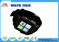 Orologi di Digital dei lavoratori manuali di sesso maschile WB15, touch screen a 1.54 pollici GSM del nero dell'orologio di Bluetooth Smartphone