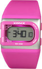 Orologi di Digital delle donne impermeabili rosa-chiaro con la batteria al litio