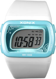 Orologi di Digital delle donne con 10 orologi resistenti di acqua di BANCOMAT/doppi di tempo per le donne