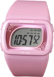 Orologi di Digital delle donne con 10 orologi resistenti di acqua di BANCOMAT/doppi di tempo per le donne