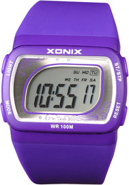 Orologi di Digital delle donne con 10 orologi resistenti di acqua di BANCOMAT/doppi di tempo per le donne
