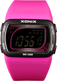 Orologi di Digital delle donne con 10 orologi resistenti di acqua di BANCOMAT/doppi di tempo per le donne
