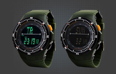 Orologi multifunzionali di alpinismo dell'uomo moderno dell'orologio di sport dell'esposizione LCD