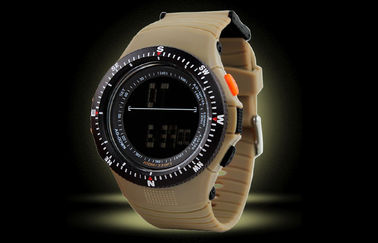 Orologi multifunzionali di alpinismo dell'uomo moderno dell'orologio di sport dell'esposizione LCD