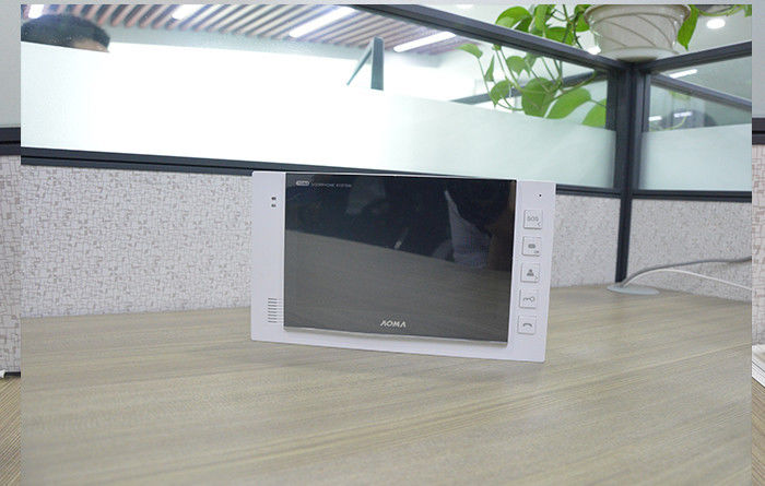 Videocamera di sicurezza bianca della porta di modo ultra sottile con il monitor con lo schermo di HD