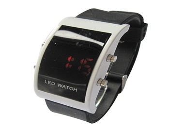 Grande touch screen dell'orologio degli uomini LED Digital del fronte di modo con le luci rosse del LED
